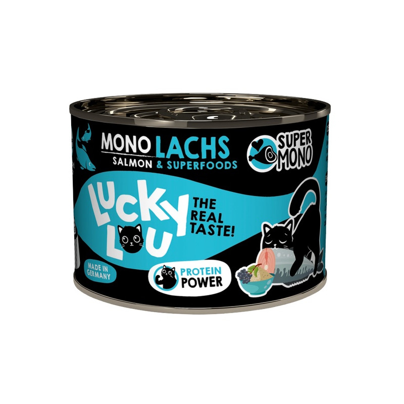 Lucky Lou SuperMono Łosoś puszka 190g - All4Animals