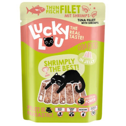 Lucky Lou Extrafood Tuńczyk i krewetki w galaretce saszetka 70g - All4Animals