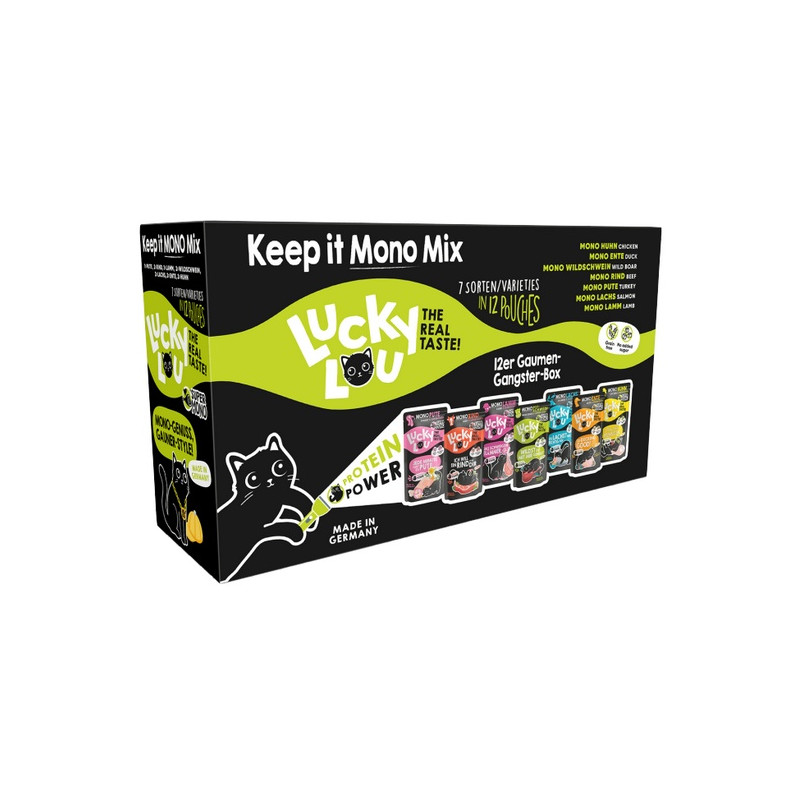 Lucky Lou SuperMono Keep it Mono Mix Multipack saszetki 12x125g - All4Animals