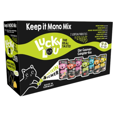 Lucky Lou SuperMono Keep it Mono Mix Multipack saszetki 12x125g - All4Animals