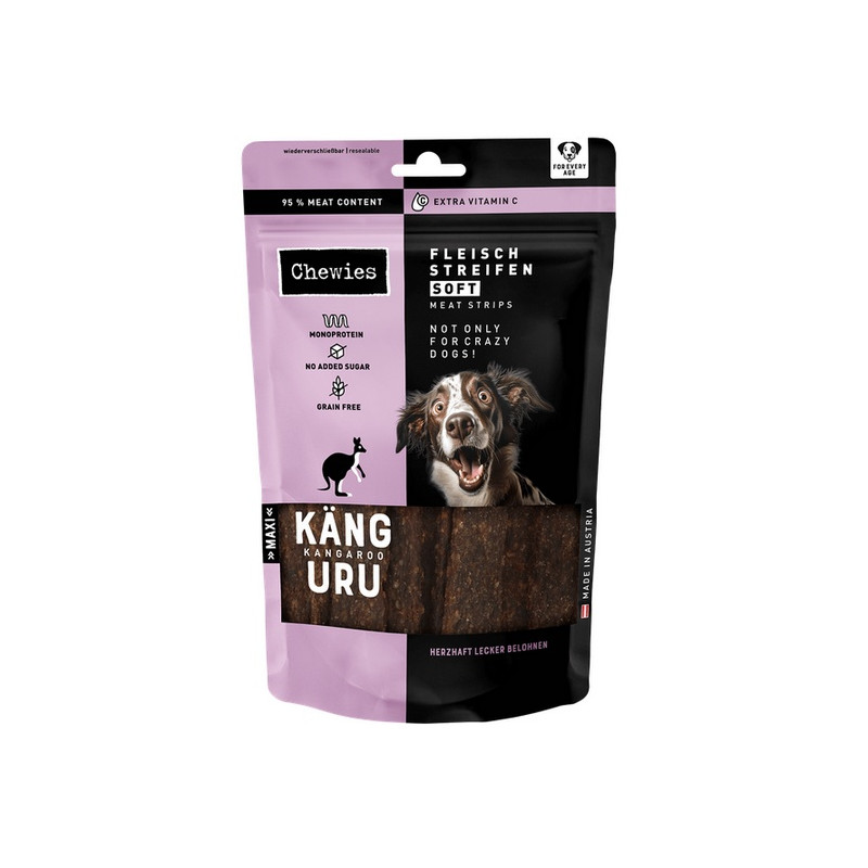 Chewies Meat Strips Soft Maxi Kangur 150g - All4Animals