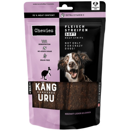 Chewies Meat Strips Soft Maxi Kangur 150g - All4Animals