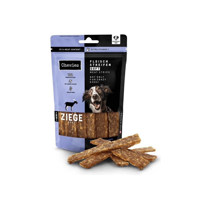 Chewies Meat Strips Soft Mini Koza 70g - All4Animals