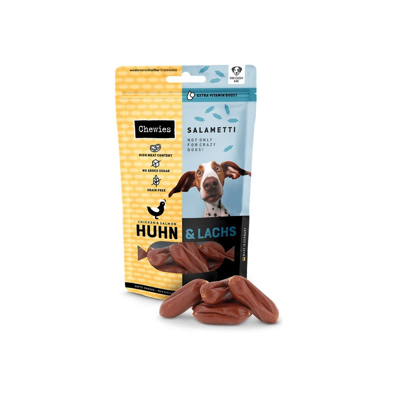 Chewies Beef Salametti kurczak i łosoś 200g - All4Animals
