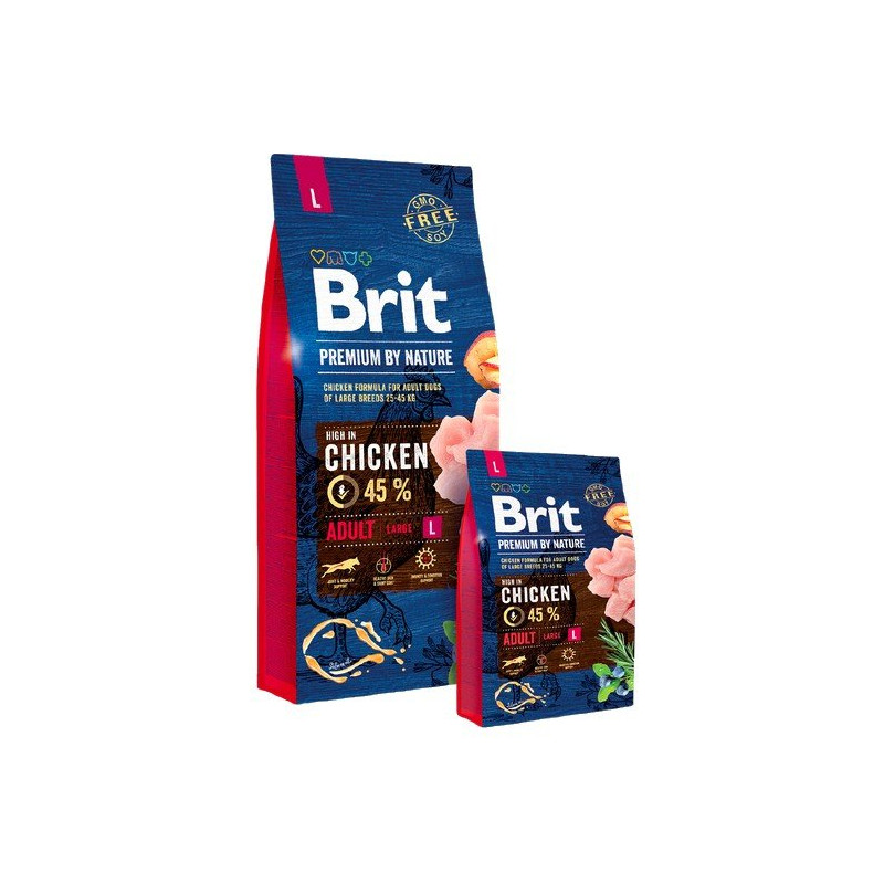 Brit Premium By Nature Adult L Large 15kg - All4Animals