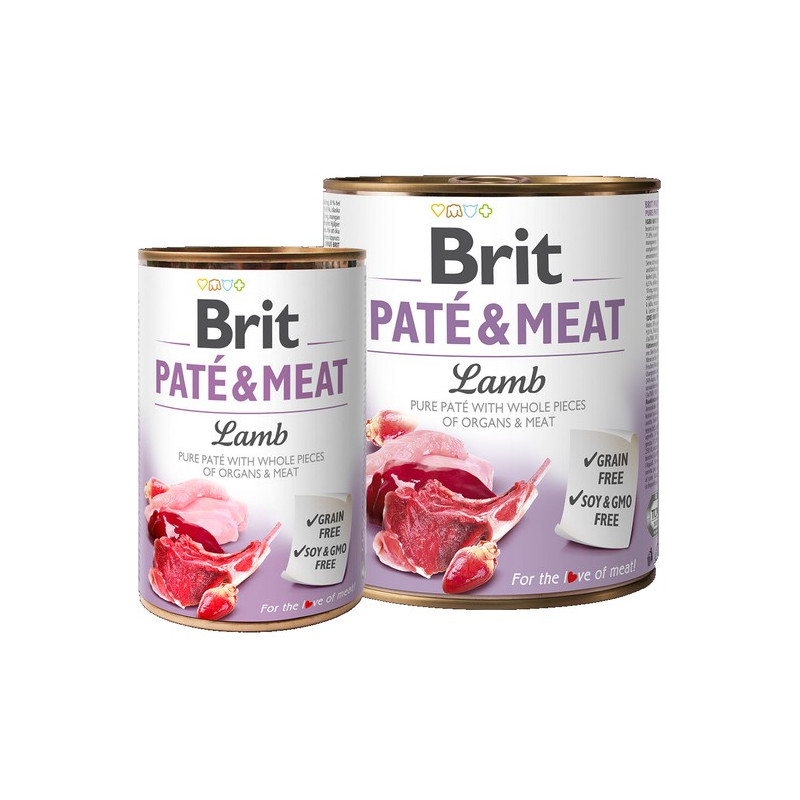 Brit Pate & Meat Dog Lamb puszka 800g - All4Animals