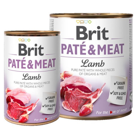 Brit Pate & Meat Dog Lamb puszka 800g - All4Animals