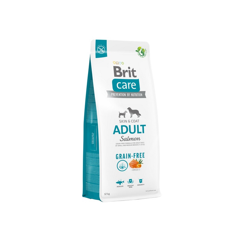 Brit Care Grain Free Adult Small & Medium Salmon 12kg - All4Animals