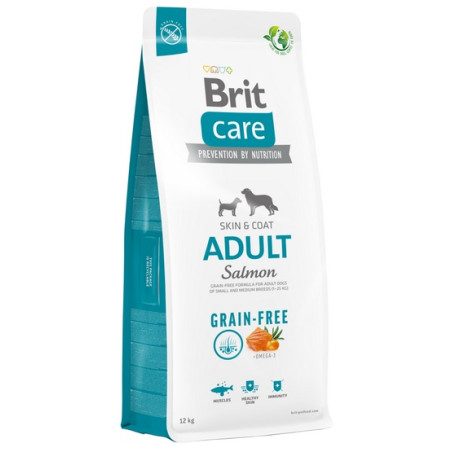 Brit Care Grain Free Adult Small & Medium Salmon 12kg - All4Animals
