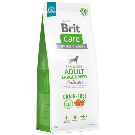 Brit Care Grain Free Adult Large Breed Salmon 12kg - All4Animals