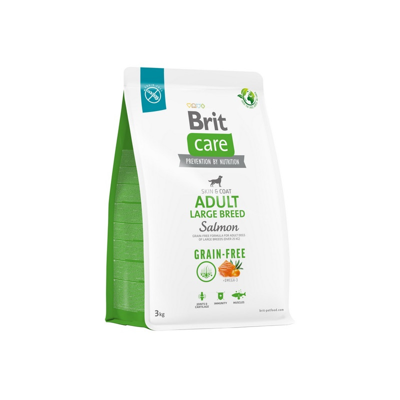 Brit Care Grain Free Adult Large Breed Salmon 3kg - All4Animals