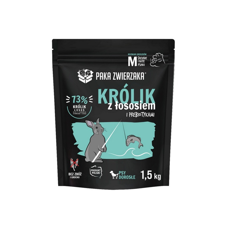 Paka Zwierzaka Seventh Heaven Królik z łososiem M 1,5kg - All4Animals