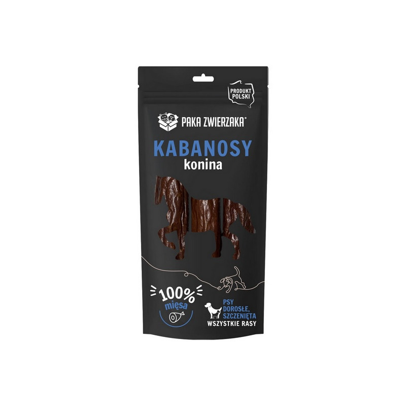 Paka Zwierzaka Kabanosy Konina 3szt 80g - All4Animals