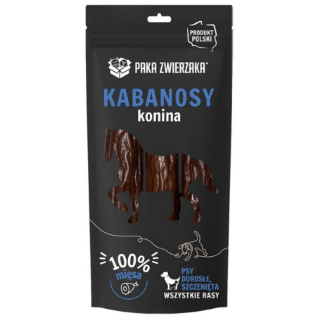 Paka Zwierzaka Kabanosy Konina 3szt 80g - All4Animals