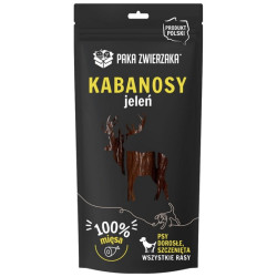 Paka Zwierzaka Kabanosy Jeleń 3szt 80g - All4Animals
