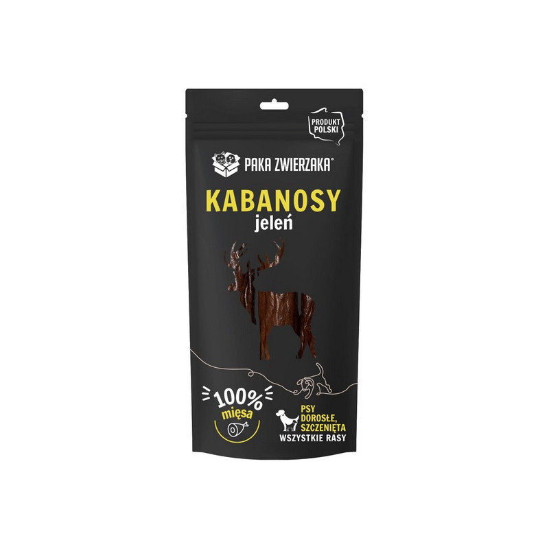 Paka Zwierzaka Kabanosy Jeleń 3szt 80g - All4Animals