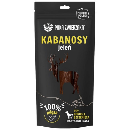 Paka Zwierzaka Kabanosy Jeleń 3szt 80g - All4Animals