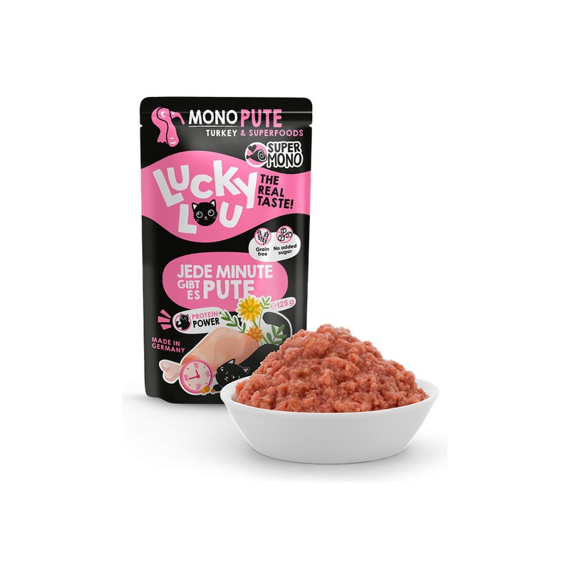 Lucky Lou SuperMono Indyk saszetka 125g - All4Animals