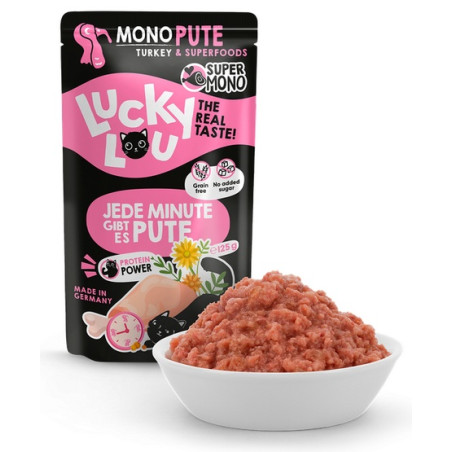Lucky Lou SuperMono Indyk saszetka 125g - All4Animals