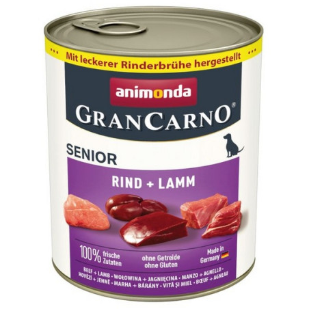 Animonda GranCarno Original Senior Rind Lamm Wołowina + Jagnięcina puszka 800g - All4Animals