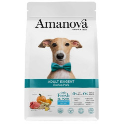 Amanova Dog Adult Exigent Iberian Pork - wieprzowina 10kg - All4Animals