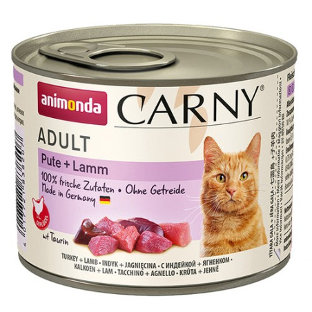 Animonda Carny Adult Indyk + Jagnięcina puszka 200g - All4Animals