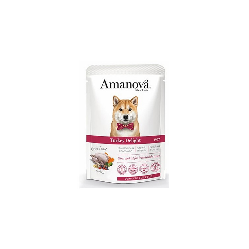 Amanova Dog Adult Turkey Delight - indyk saszetka 300g - All4Animals