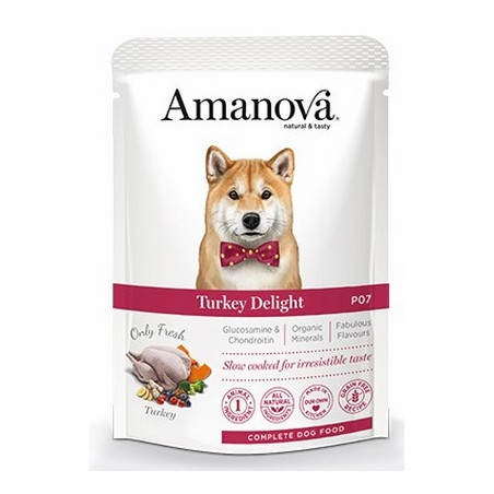 Amanova Dog Adult Turkey Delight - indyk saszetka 300g - All4Animals