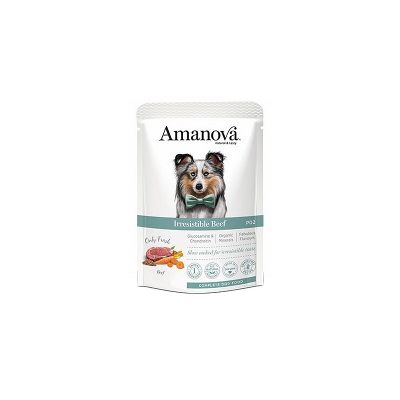 Amanova Dog Adult Irresistible Beef - wołowina saszetka 300g - All4Animals