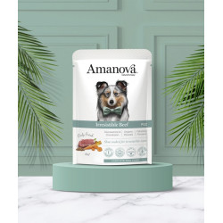 Amanova Dog Adult Irresistible Beef - wołowina saszetka 300g - All4Animals