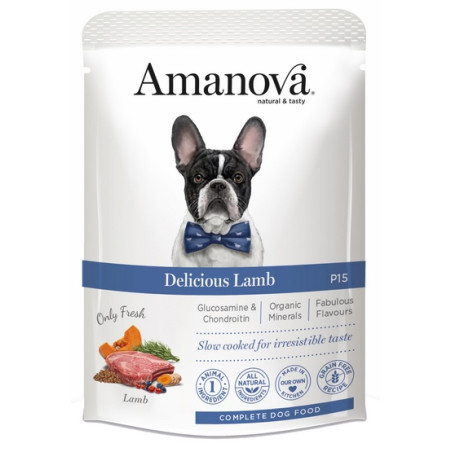 Amanova Dog Adult Delicious Lamb - jagnięcina saszetka 300g - All4Animals