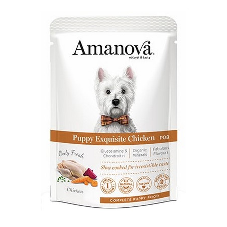 Amanova Dog Puppy Exquisite Chicken - kurczak saszetka 300g - All4Animals