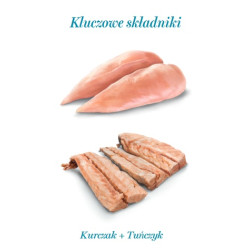 Amanova Cat Chicken & Tuna - kurczak i tuńczyk w bulionie puszka 70g - All4Animals