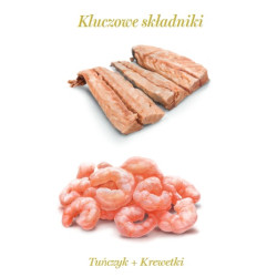 Amanova Cat Tuna & Shrimps - tuńczyk i krewetki w bulionie puszka 70g - All4Animals