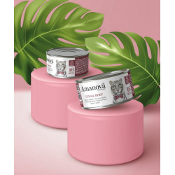Amanova Cat Tuna & Beef - tuńczyk i wołowina w bulionie puszka 70g - All4Animals