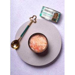 Amanova Cat Chicken & Shrimps - kurczak i krewetki w galaretce puszka 70g - All4Animals