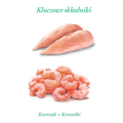 Amanova Cat Chicken & Shrimps - kurczak i krewetki w galaretce puszka 70g - All4Animals