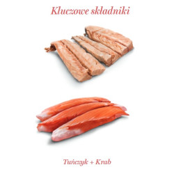 Amanova Cat Tuna & Crab - tuńczyk i krab w galaretce puszka 70g - All4Animals