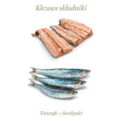 Amanova Cat Tuna & Sardines - tuńczyk i sardynki w galaretce puszka 70g - All4Animals