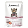 Amanova Cat Tasty Salmon & Turkey - łosoś i indyk saszetka 85g - All4Animals
