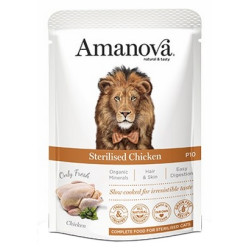 Amanova Cat Sterilised Chicken - kurczak saszetka 85g - All4Animals