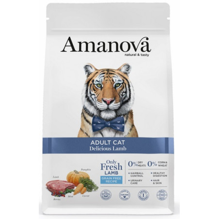 Amanova Cat Adult Delicious Lamb - jagnięcina 1,5kg - All4Animals