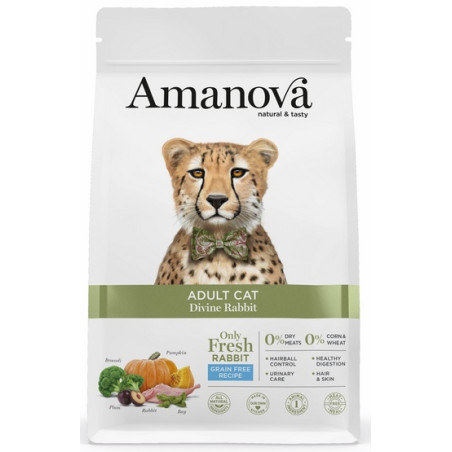Amanova Cat Adult Divine Rabbit - królik 1,5kg - All4Animals