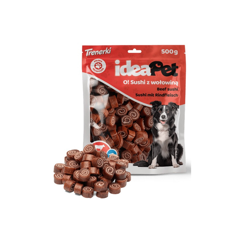 IdeaPet Sushi z wołowiną 500g - All4Animals