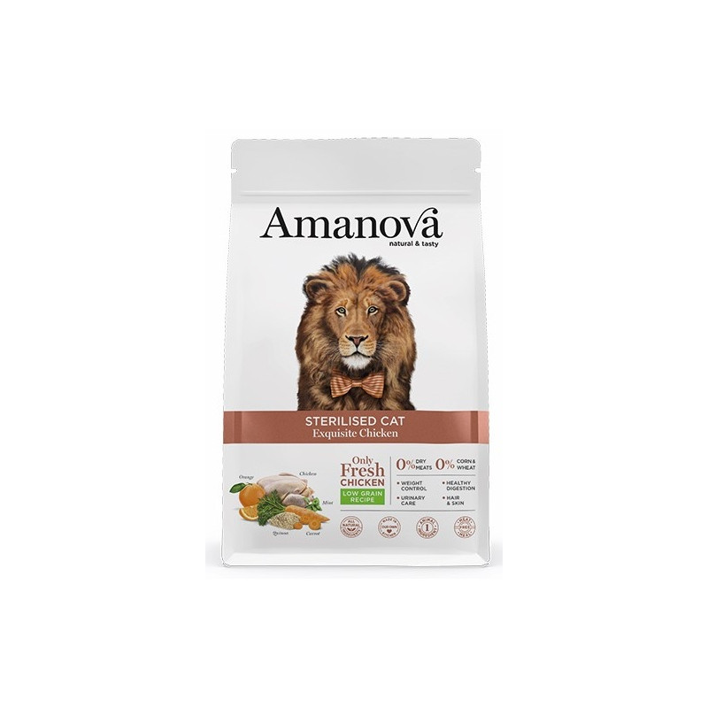 Amanova Cat Sterilised Exquisite Chicken - kurczak 300g - All4Animals