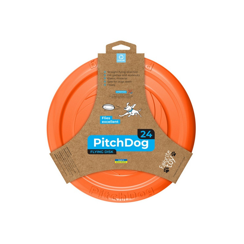 Collar PitchDog24 Latający dysk 24cm pomarańczowy - All4Animals