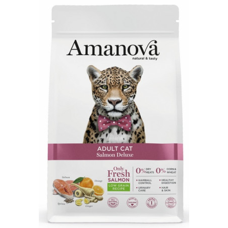 Amanova Cat Adult Salmon Deluxe - łosoś 1,5kg - All4Animals