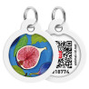 Collar WauDog Smart ID Zawieszka z QR-paszportem okrągła 3cm figa - All4Animals