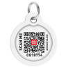Collar WauDog Smart ID Zawieszka z QR-paszportem okrągła 3cm figa - All4Animals