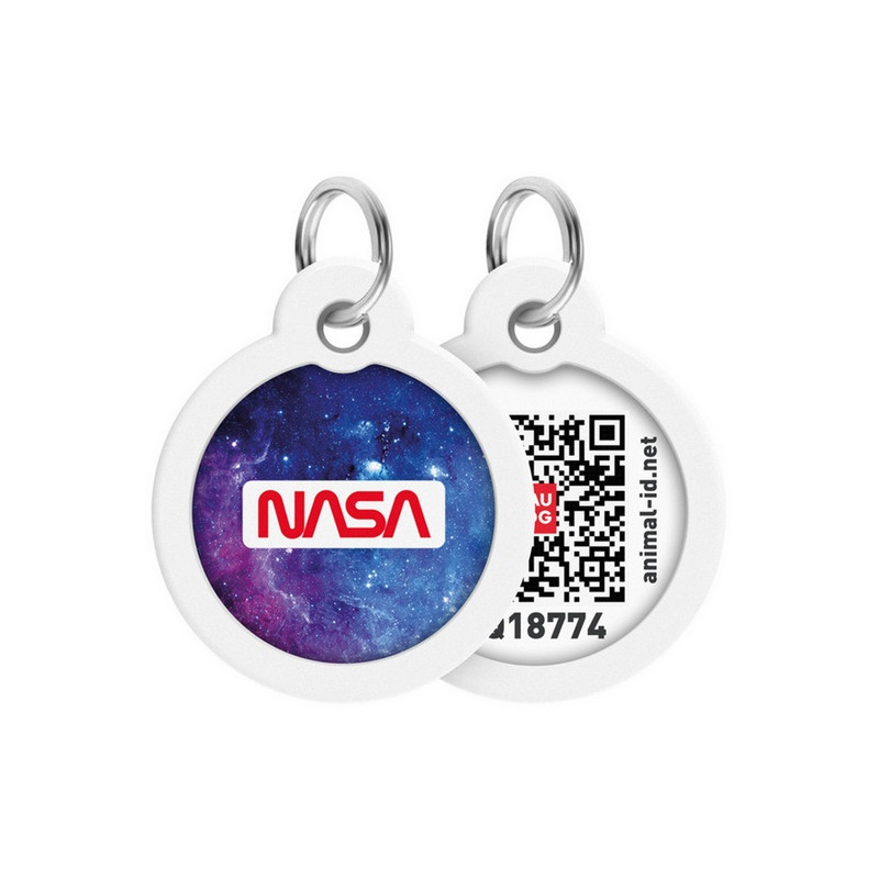 Collar WauDog Smart ID Zawieszka z QR-paszportem okrągła 3cm NASA21 - All4Animals